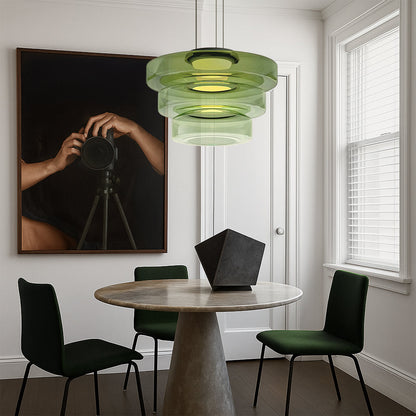 Danish Glass Pendant Lamp | Minimalist Bauhaus Design for Modern Spaces 5