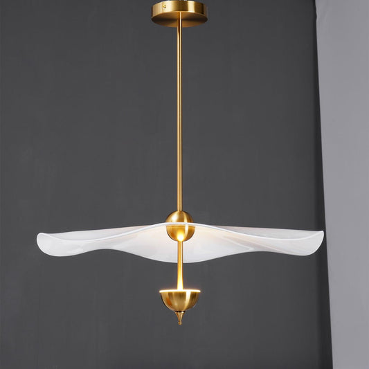 Double Biscuit Pendant Light | Modern Metal & Acrylic Hanging Lights with Adjustable LED 1