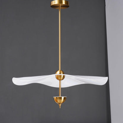 Double Biscuit Pendant Light | Modern Metal & Acrylic Hanging Lights with Adjustable LED 10