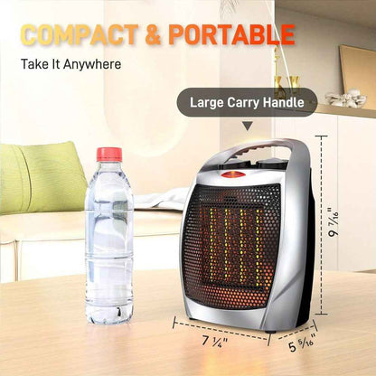 Electric Space Heater | Fast Heating Portable Room Heater with Adjustable Thermostat 2