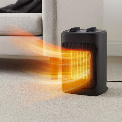 Electric Space Heater | Portable Energy Efficient Heating with Adjustable Thermostat 0