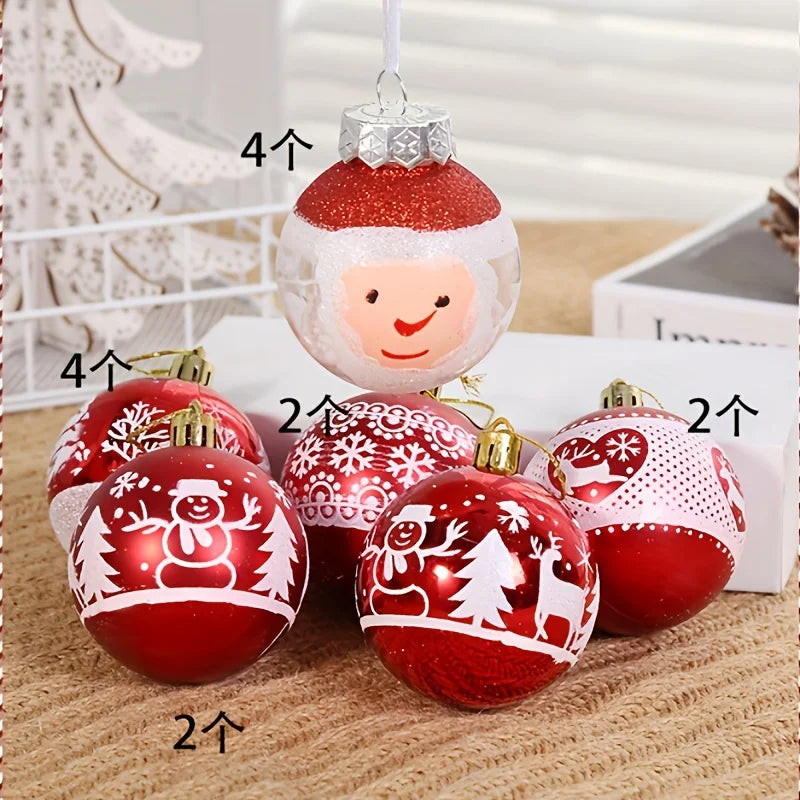 Elegant Christmas Tree Ornaments | Set of 16 Decorative Baubles 1