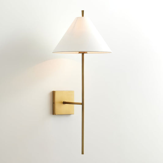 Elegant Modern Wall Sconce | Adjustable Fabric Shade for Cozy Lighting 0