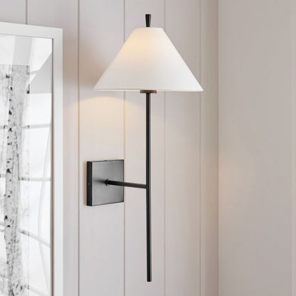 Elegant Modern Wall Sconce | Adjustable Fabric Shade for Cozy Lighting 5