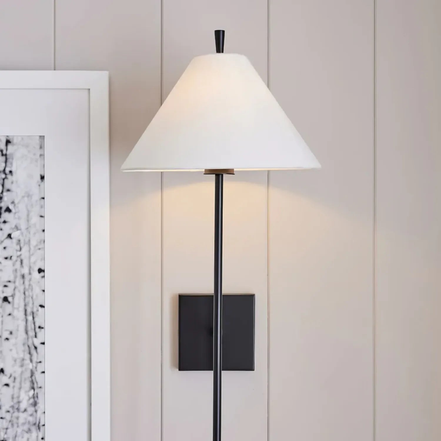 Elegant Modern Wall Sconce | Adjustable Fabric Shade for Cozy Lighting 9