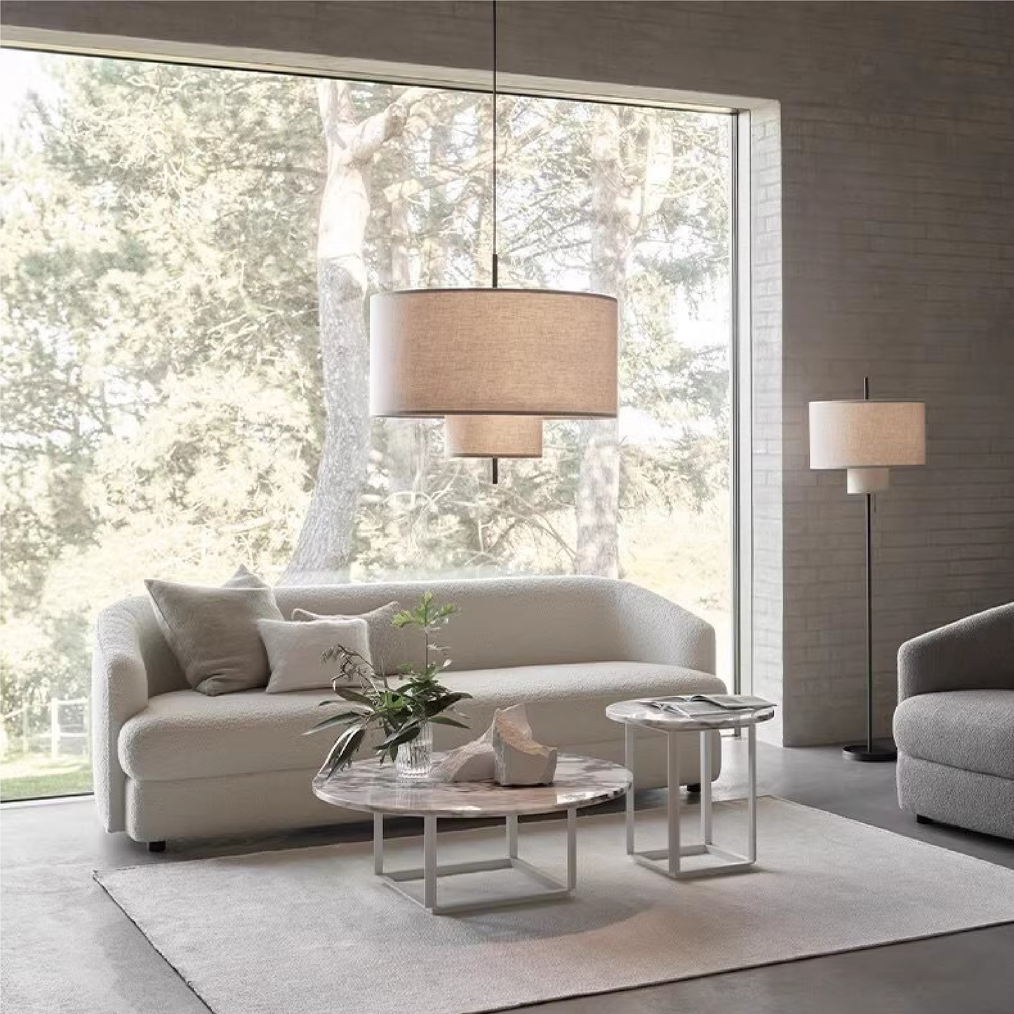 Elegant Pendant Lamp | Silk Shade with Warm LED Lighting for Kitchen and Home 4