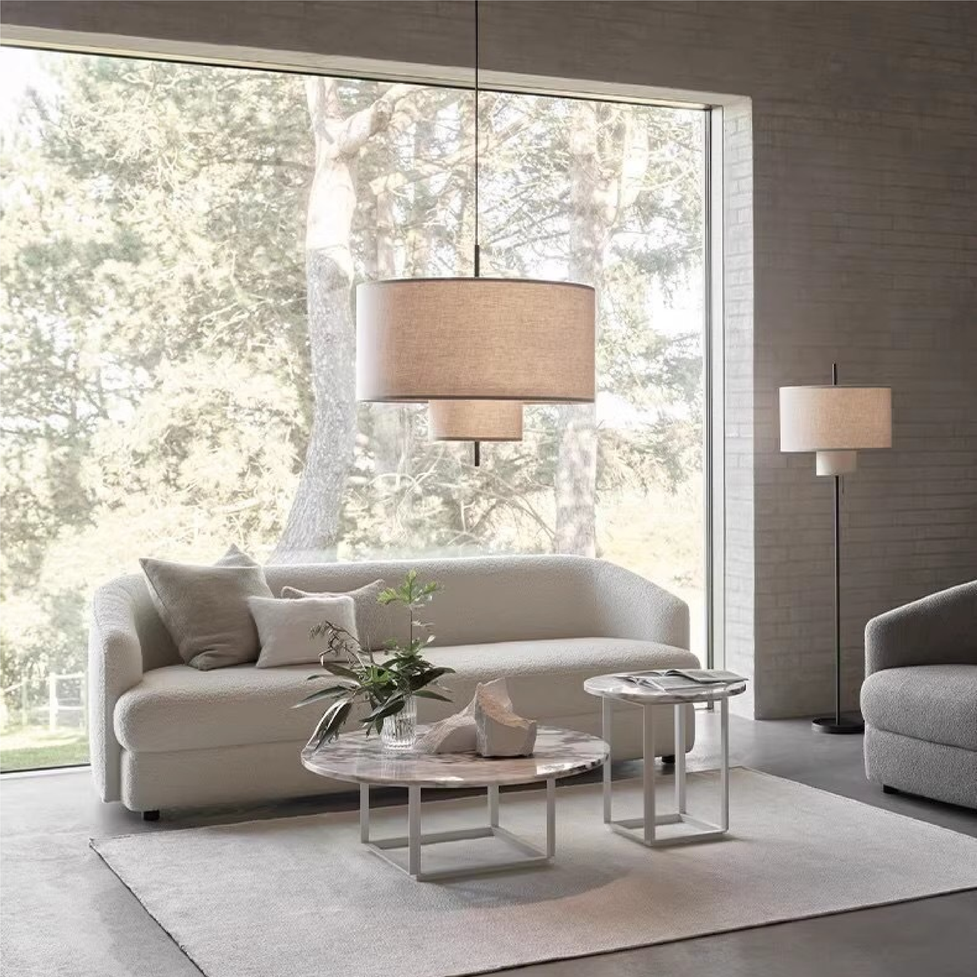 Elegant Pendant Lamp | Silk Shade with Warm LED Lighting for Kitchen and Home 4