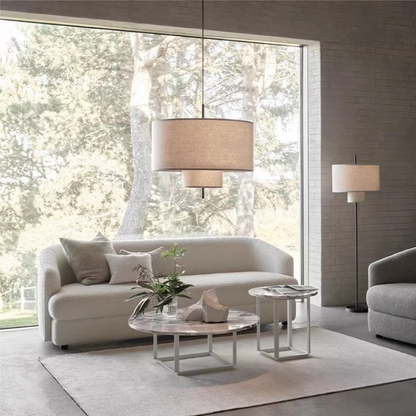 Elegant Pendant Lamp | Silk Shade with Warm LED Lighting for Kitchen and Home 4
