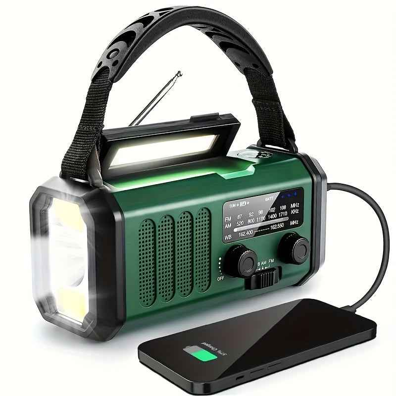 Emergency Radio | Solar & Hand Crank Powered with NOAA Alerts 0
