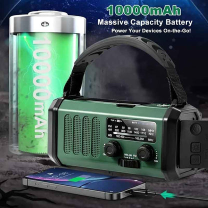 Emergency Radio | Solar & Hand Crank Powered with NOAA Alerts 1