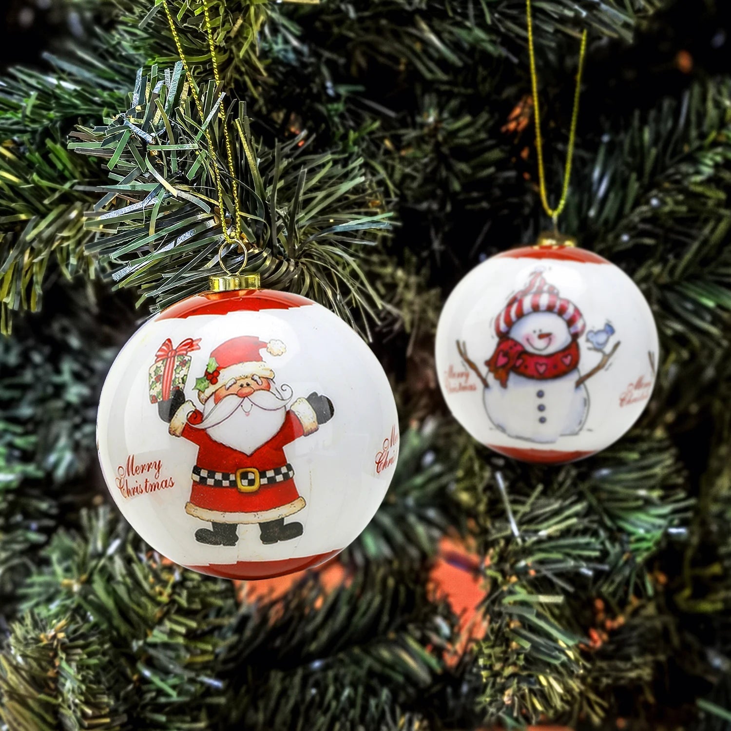 Exquisite Christmas Ornaments | Elegant Foam Baubles Set of 3 1