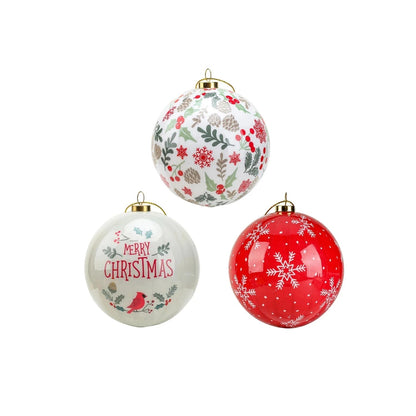 Exquisite Christmas Ornaments | Elegant Foam Baubles Set of 3 13
