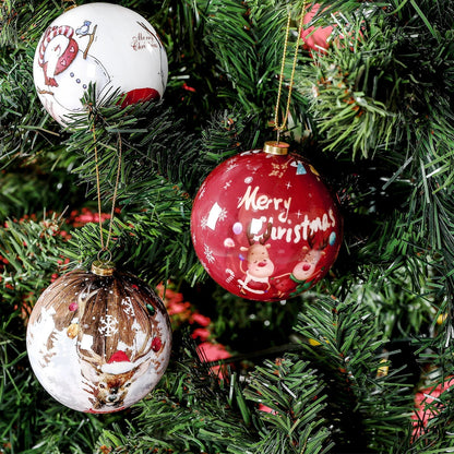 Exquisite Christmas Ornaments | Elegant Foam Baubles Set of 3 4