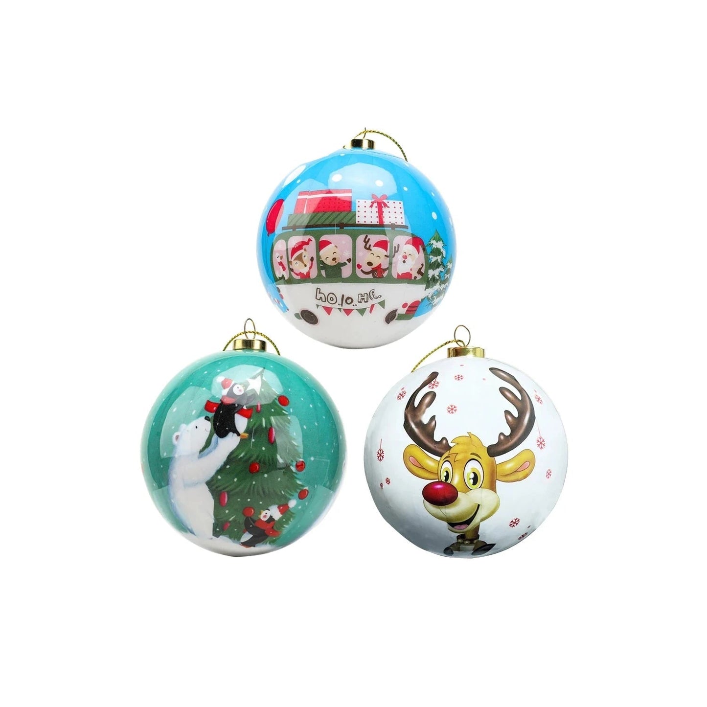Exquisite Christmas Ornaments | Elegant Foam Baubles Set of 3 9