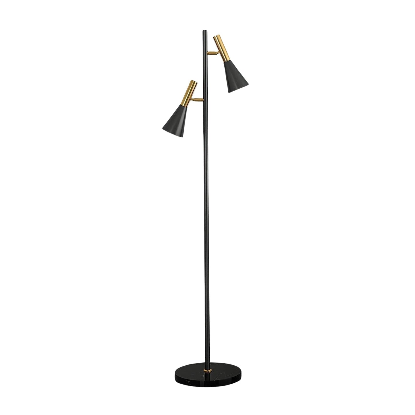 Floor Lamp | Elegant Metal and Marble Design with Swivel Feature 1