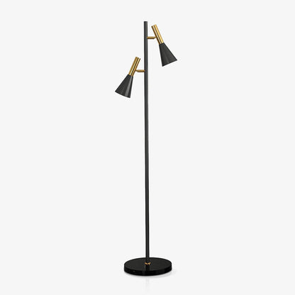 Floor Lamp | Elegant Metal and Marble Design with Swivel Feature 2