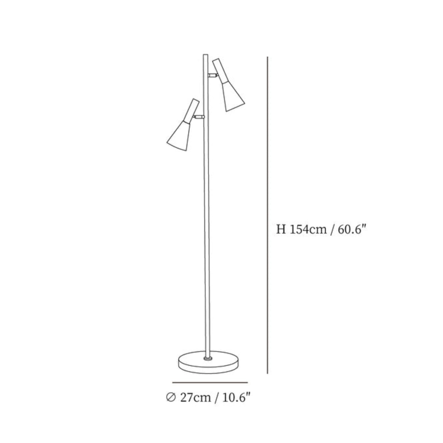 Floor Lamp | Elegant Metal and Marble Design with Swivel Feature 3