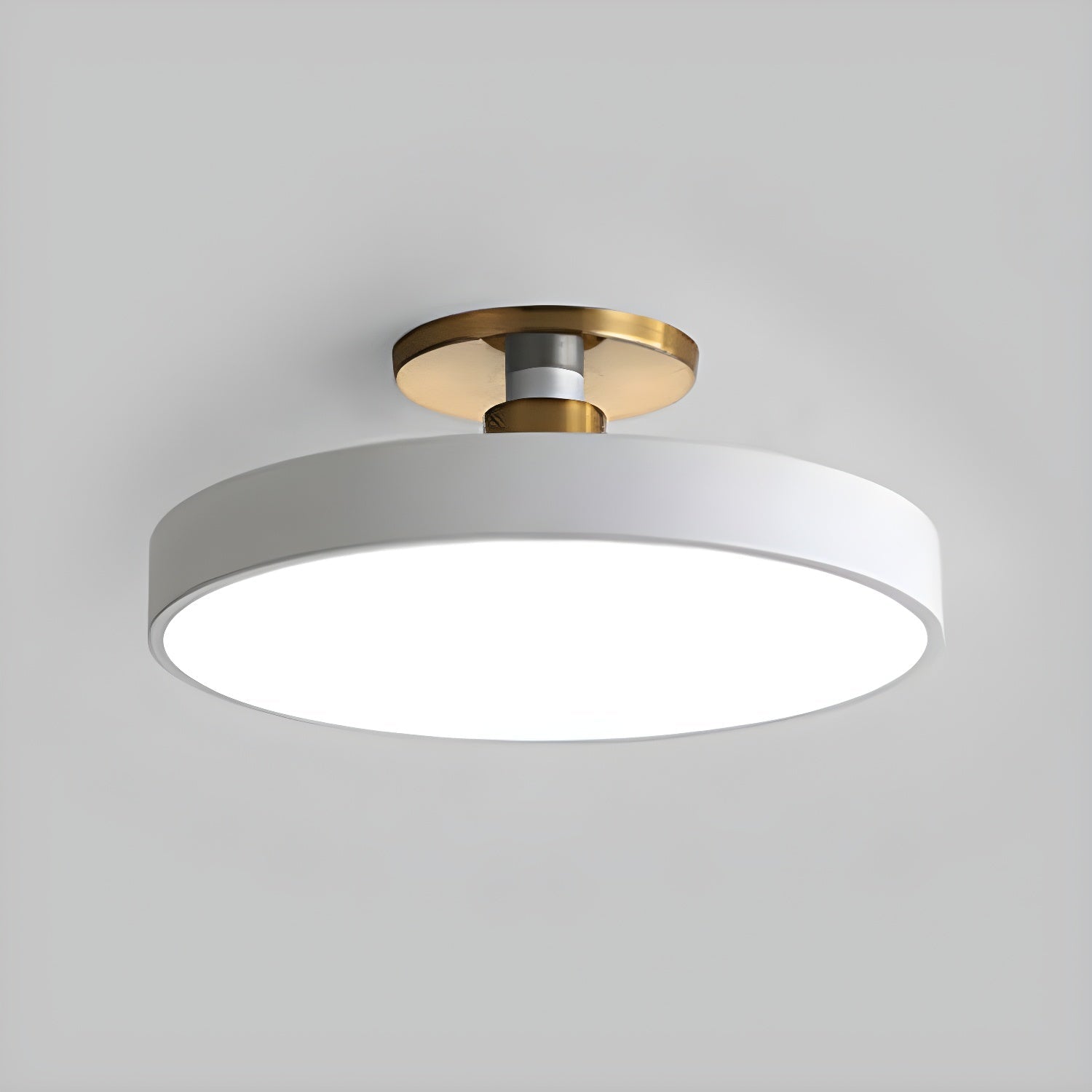 Flush Mount Ceiling Light | Elegant Black and Gold Design with Soft LED Illumination 12