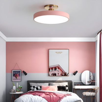 Flush Mount Ceiling Light | Elegant Black and Gold Design with Soft LED Illumination 4