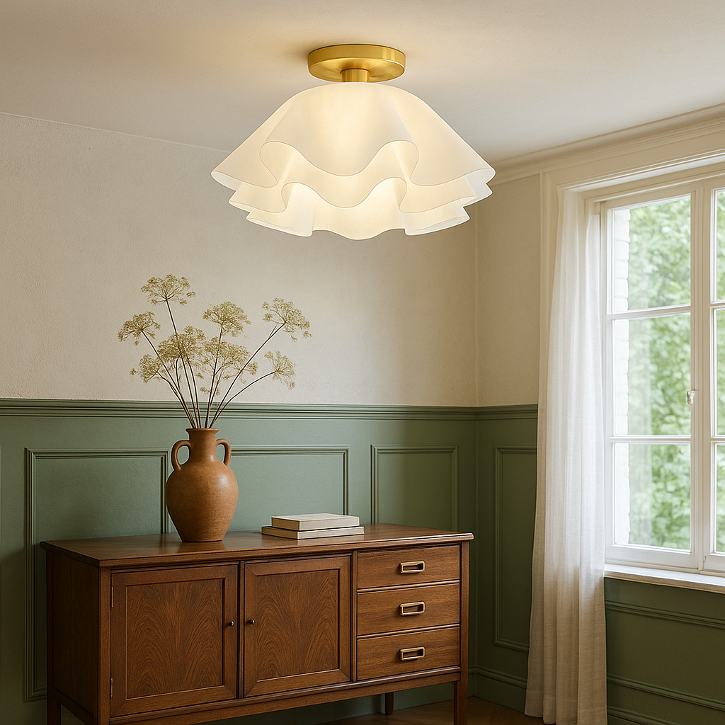 Flush Mount Ceiling Light | Elegant Gailon-Inspired Design with Integrated LED 0