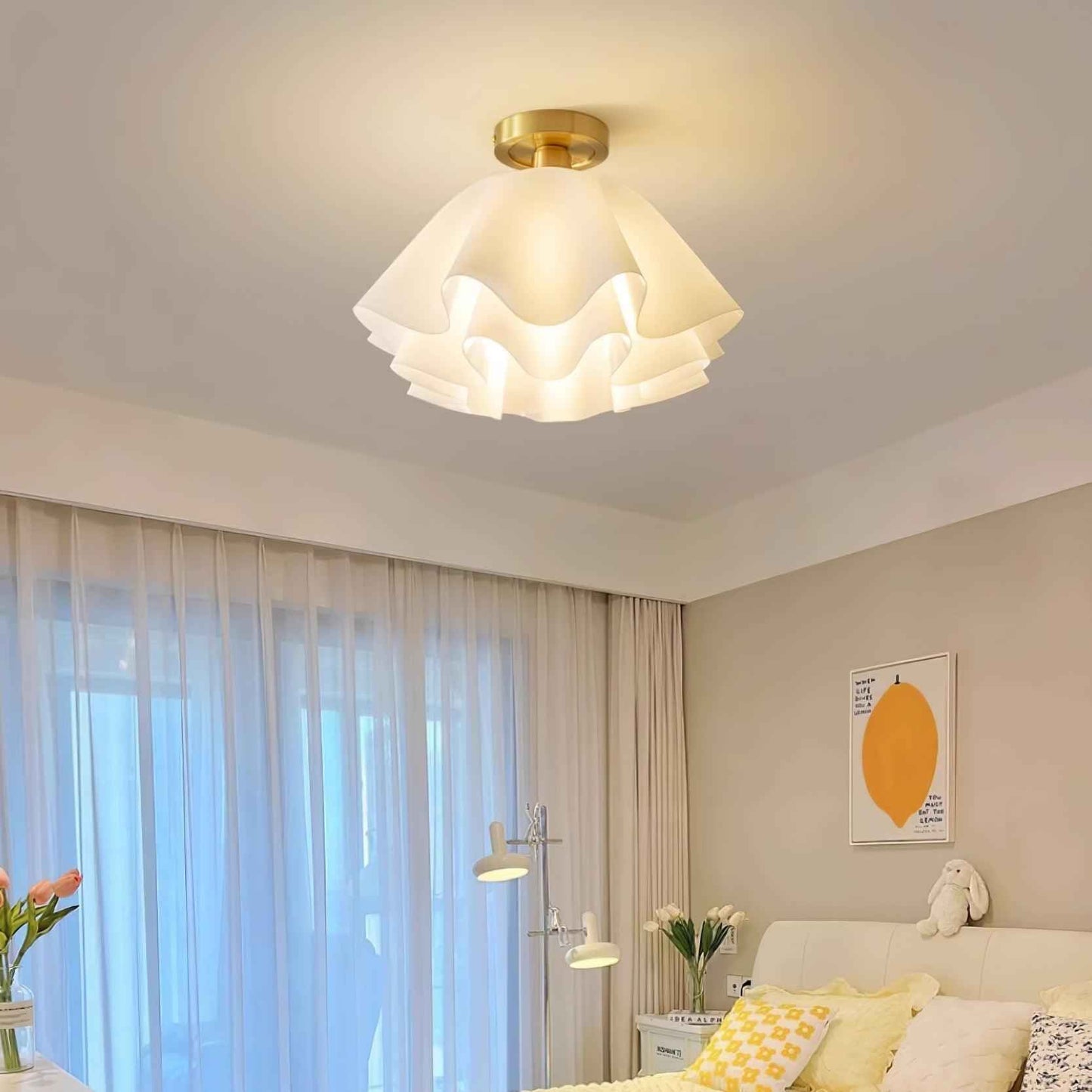 Flush Mount Ceiling Light | Elegant Gailon-Inspired Design with Integrated LED 3