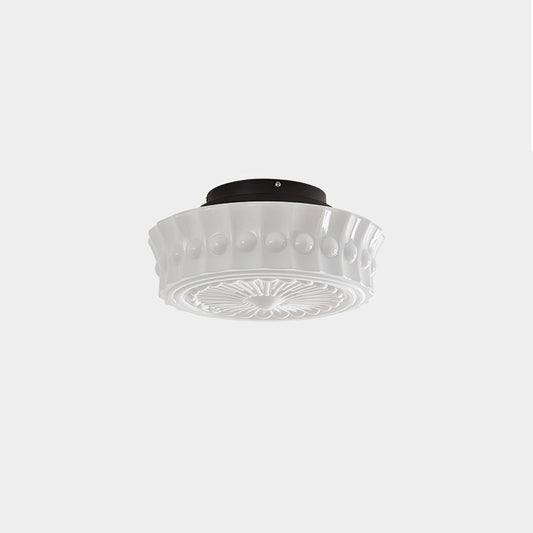 Flush Mount Ceiling Light | Stylish Metal and Glass Design for Indoor Spaces 1
