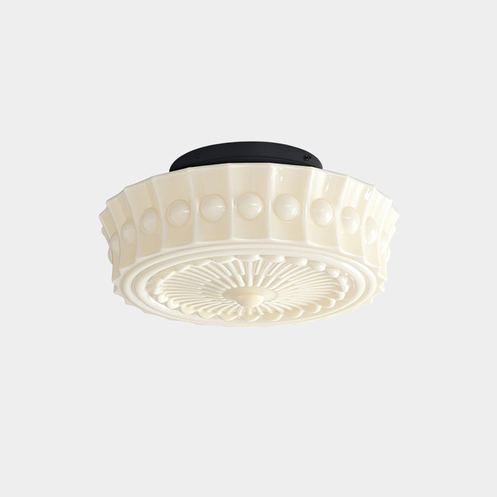 Flush Mount Ceiling Light | Stylish Metal and Glass Design for Indoor Spaces 12