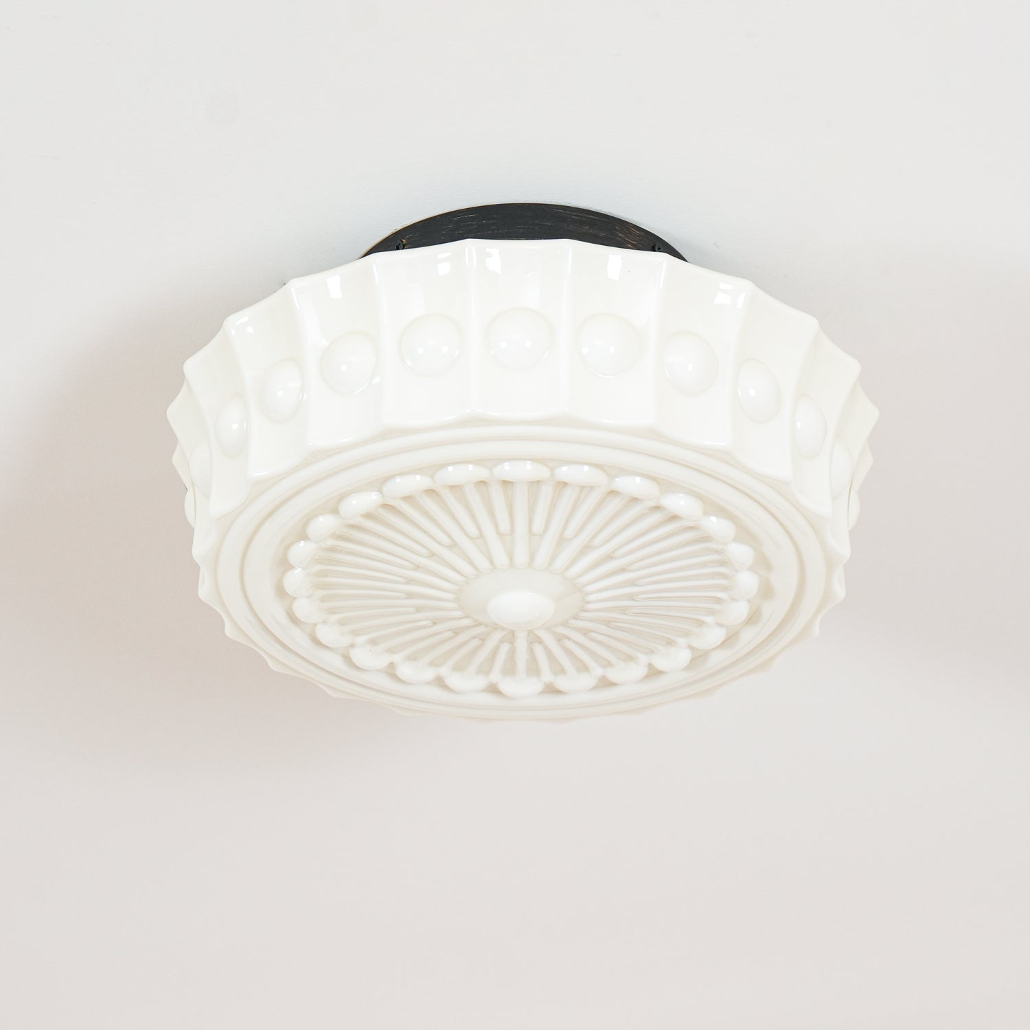 Flush Mount Ceiling Light | Stylish Metal and Glass Design for Indoor Spaces 7