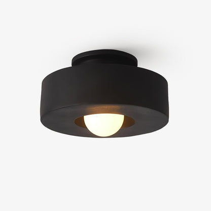 Flush Mount Ceiling Light | Hand-Built Resin Design with LED Compatibility 2