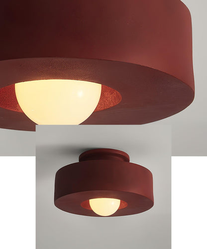 Flush Mount Ceiling Light | Hand-Built Resin Design with LED Compatibility 8