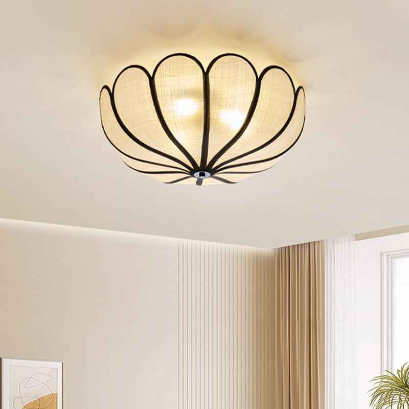 French-Inspired Ceiling Light | Hand-Woven Wicker Shade for Elegant Spaces 2