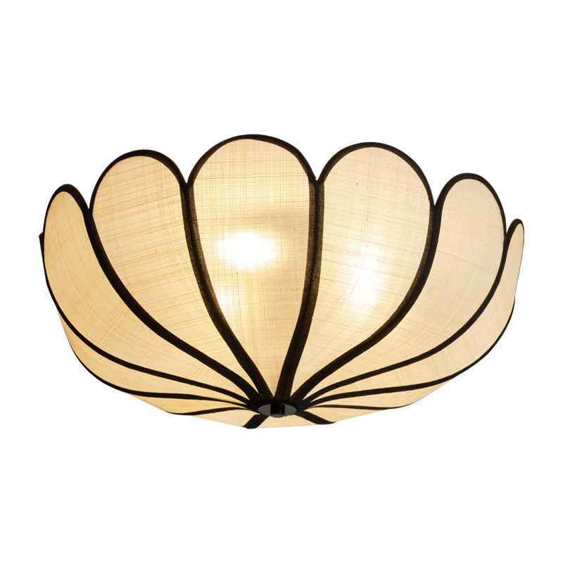 French-Inspired Ceiling Light | Hand-Woven Wicker Shade for Elegant Spaces 4