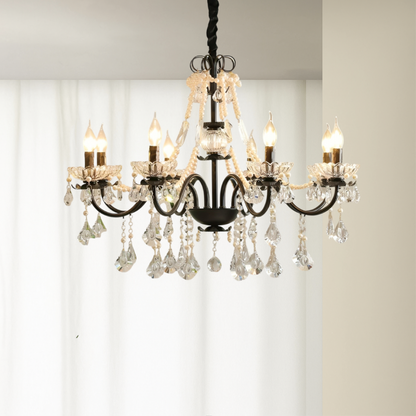 French Chandelier | Black Crystal Elegance for Modern Spaces 3