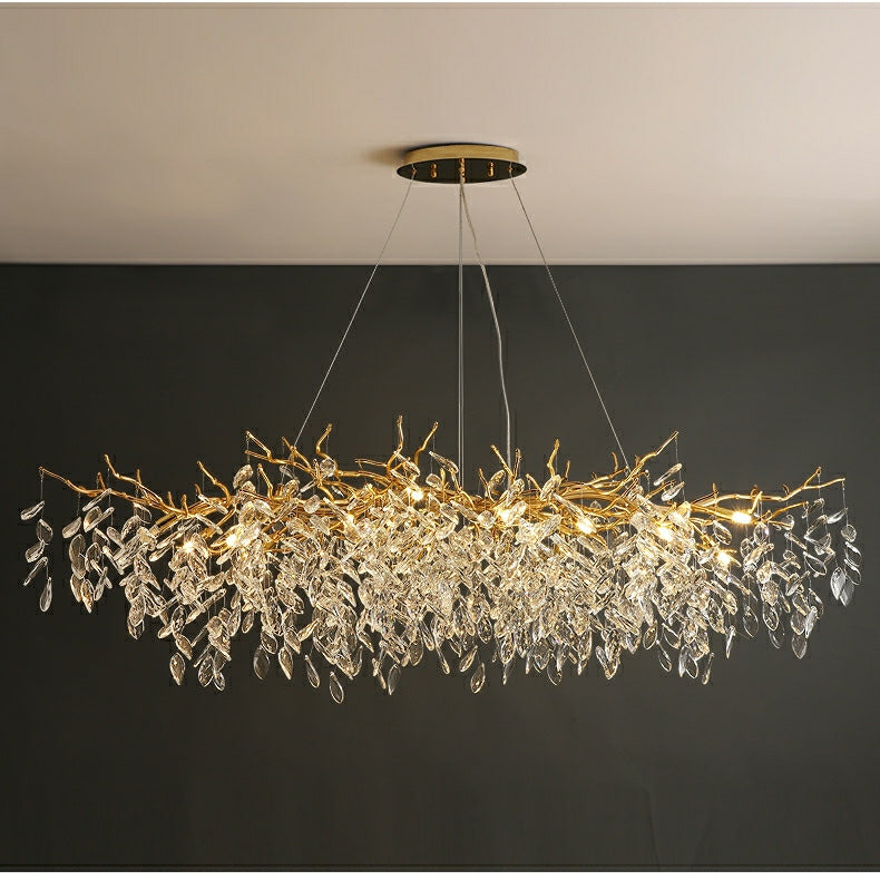 French Style Glass Chandelier | Elegant Design with LED Lighting 0