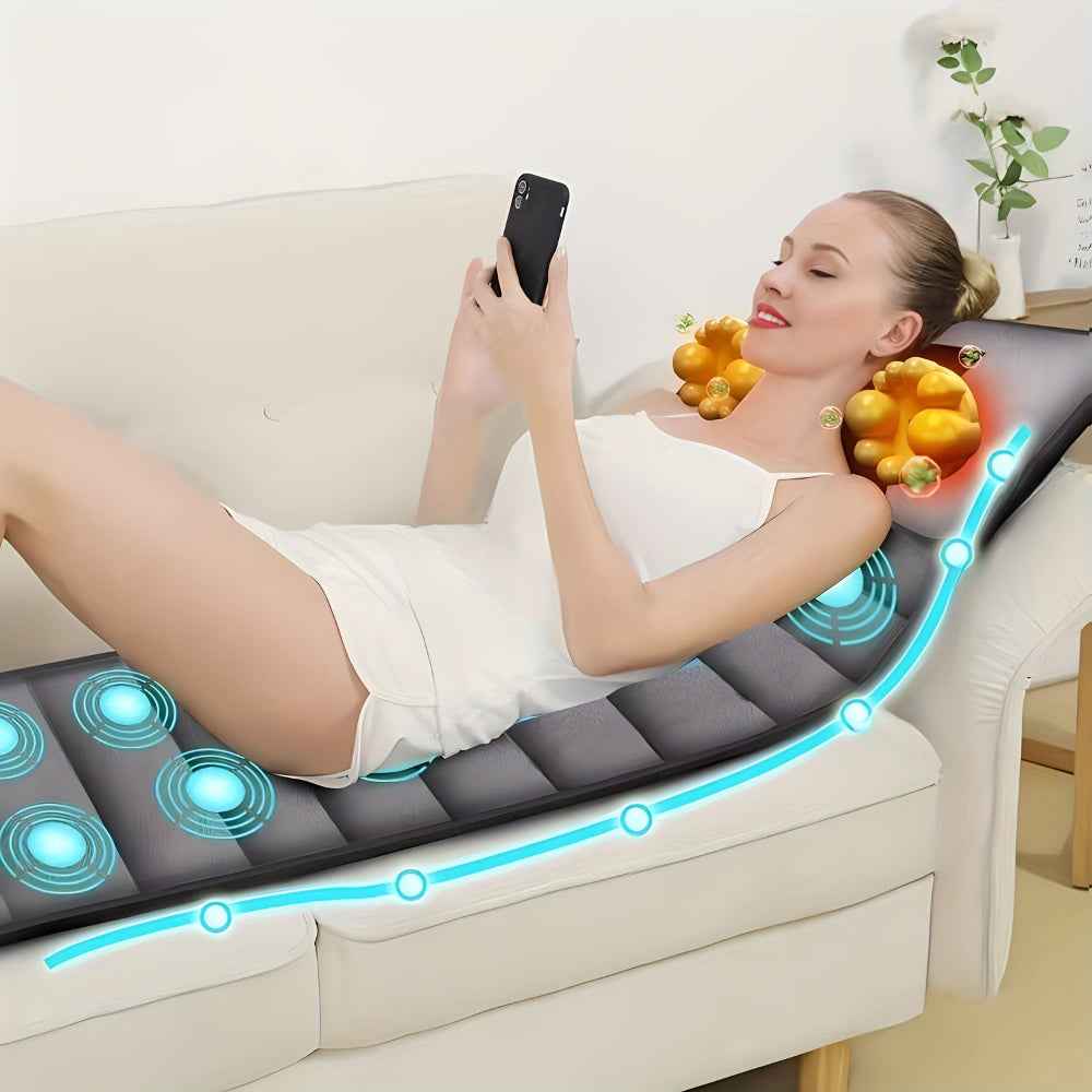 Full Body Massage Mat | Heated Vibration Therapy with Neck Kneading 1
