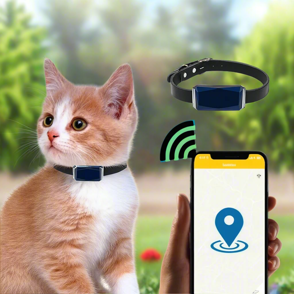 GPS Cat Tracker Collar | Real-Time Tracking with Mobile App 0
