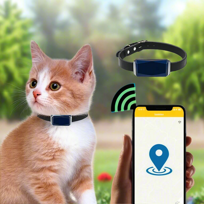 GPS Cat Tracker Collar | Real-Time Tracking with Mobile App 0