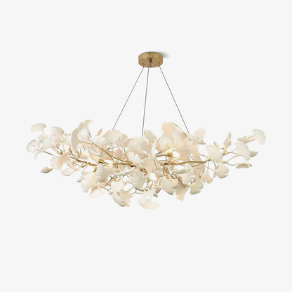 Ginkgo Chandelier | Handcrafted Ceramic Petals for Modern Dining Room 1