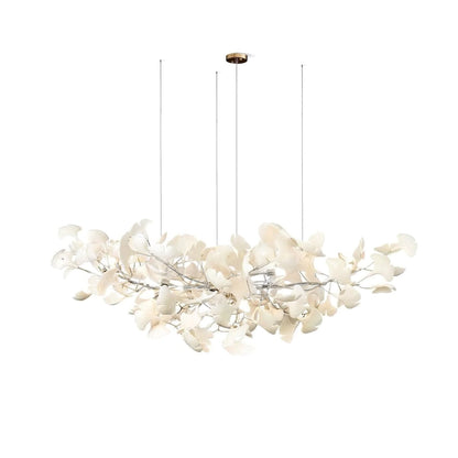 Ginkgo Chandelier | Handcrafted Ceramic Petals for Modern Dining Room 13