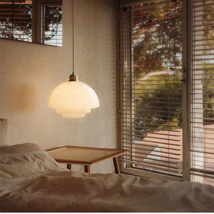 Glass Pendant Lamp | Soft White Shade for Modern Interiors 2