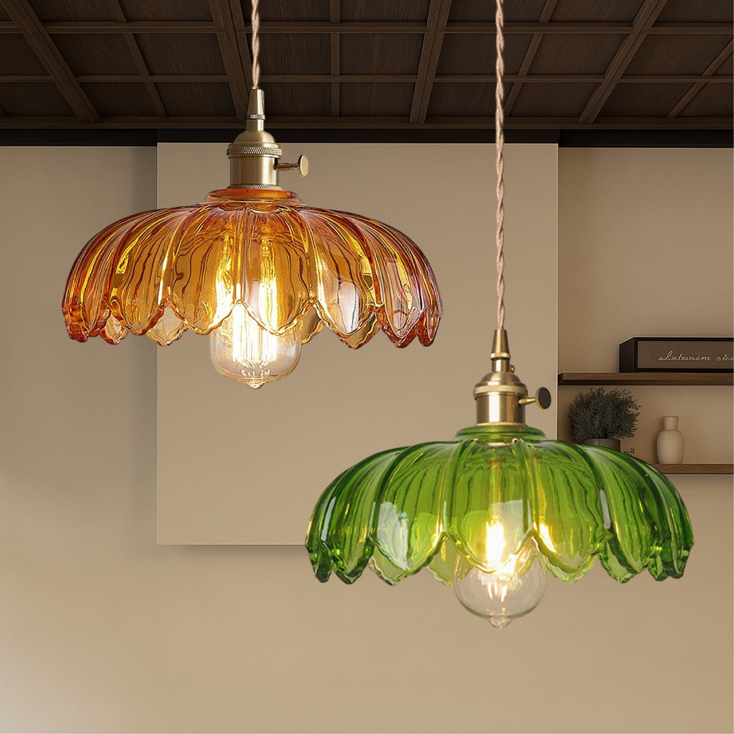 Glass Pendant Lamp | Vintage-Inspired Design for Modern Spaces 3