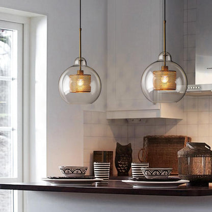 Glass Pendant Light | Adjustable Height for Customizable Style 6