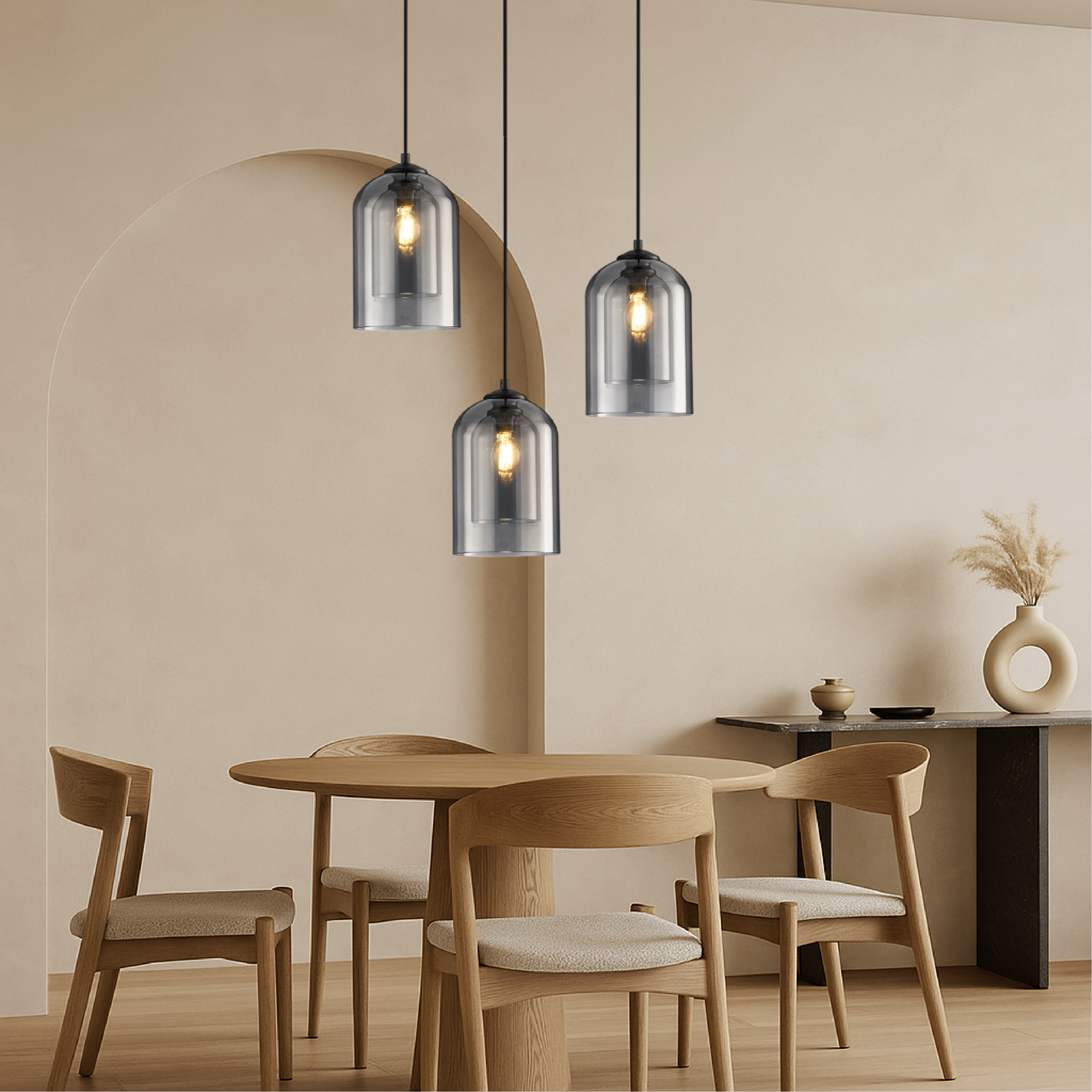 Glass Pendant Light | Modern Scandinavian Design for Kitchen Island 5