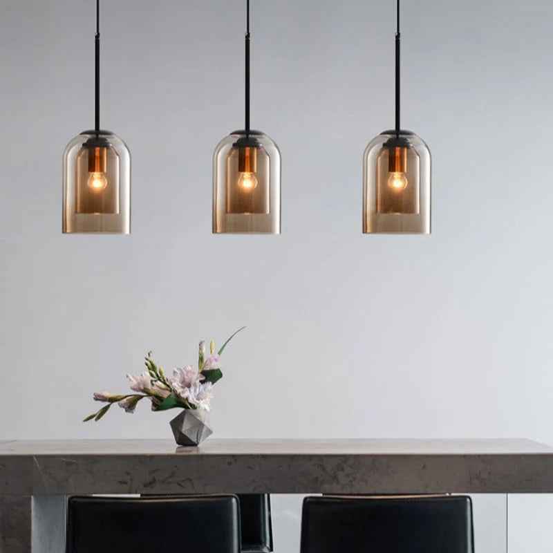 Glass Pendant Light | Modern Scandinavian Design for Kitchen Island 7