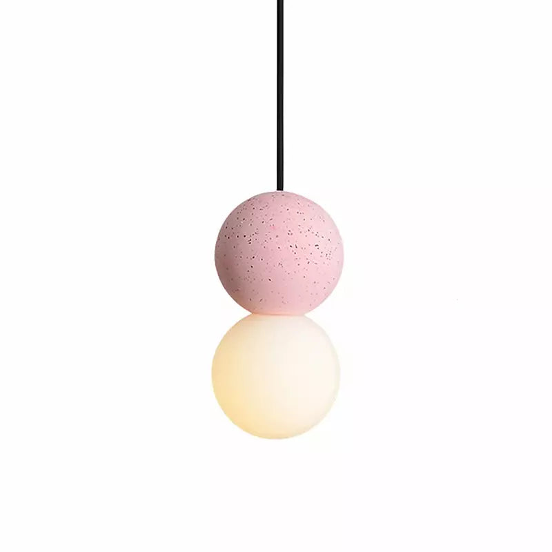 Glass Pendant Light | Unique Volcanic Rock and Opal Glass Design 10