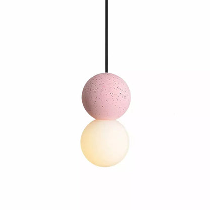 Glass Pendant Light | Unique Volcanic Rock and Opal Glass Design 10