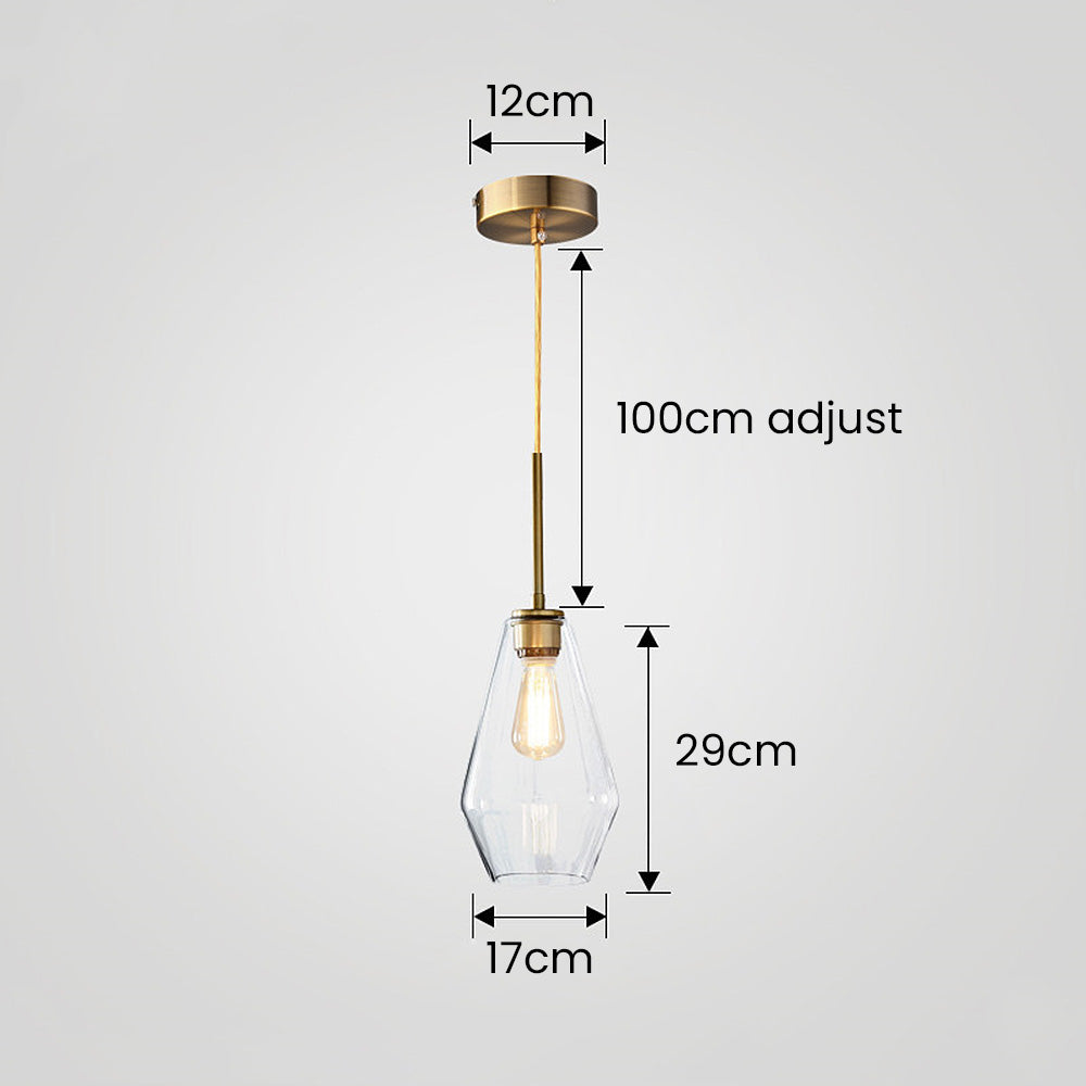Glass Pendant Light | Vintage Industrial Design for Timeless Charm 8