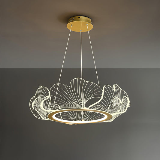 Sea Chandelier | Elegant Leaf Design with Dimmable LED Lighting 1