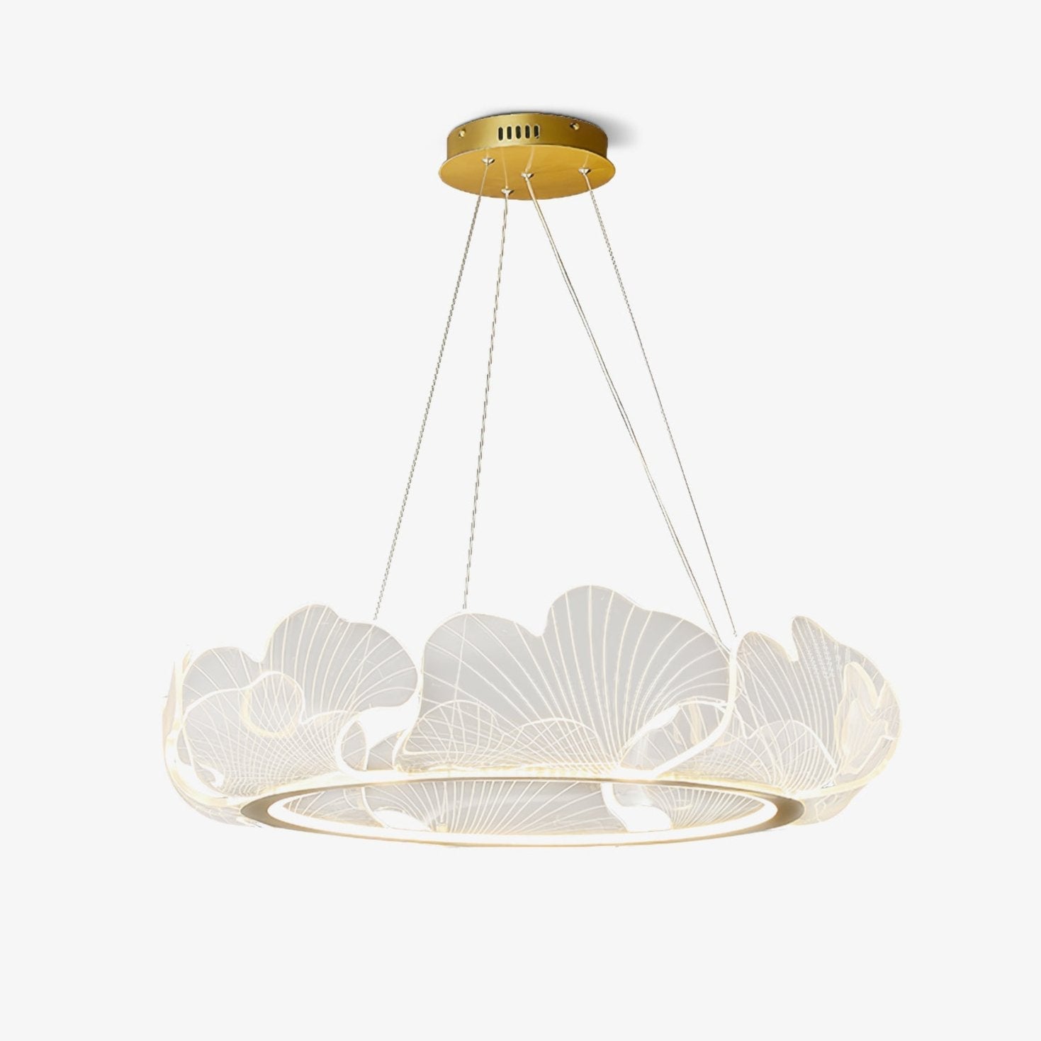Sea Chandelier | Elegant Leaf Design with Dimmable LED Lighting 15