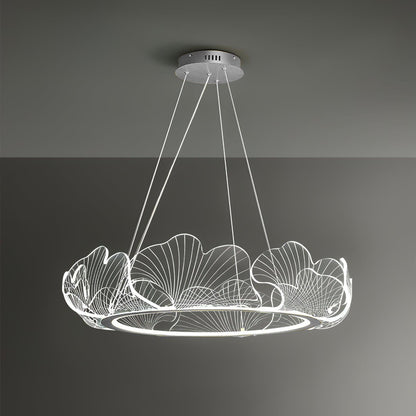 Sea Chandelier | Elegant Leaf Design with Dimmable LED Lighting 10